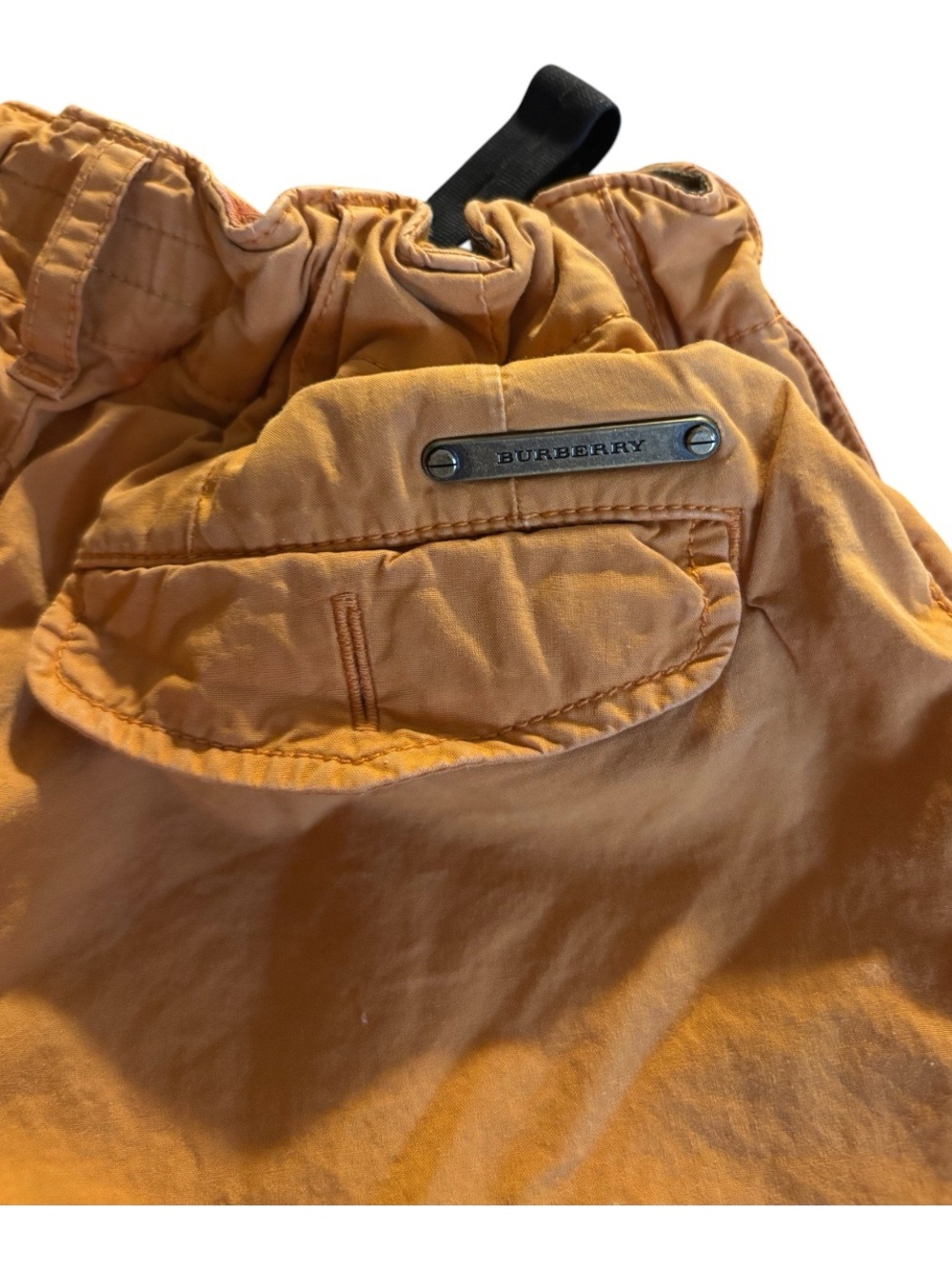 Burberry Kids Orange Cargo Shorts